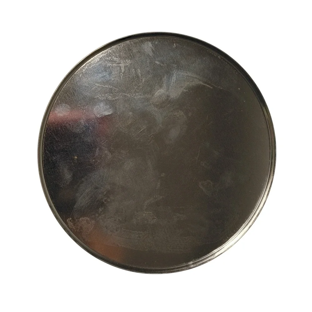 Matzeke Golf Theme Pewter Lid Decorative Silver Tone Metal Tin‎ Can Vintage